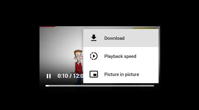 use inspect tool to download video