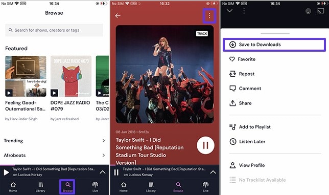 save songs mixcloud to mp3