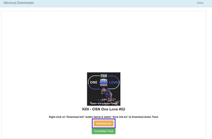 download mixcloud mp3 audio