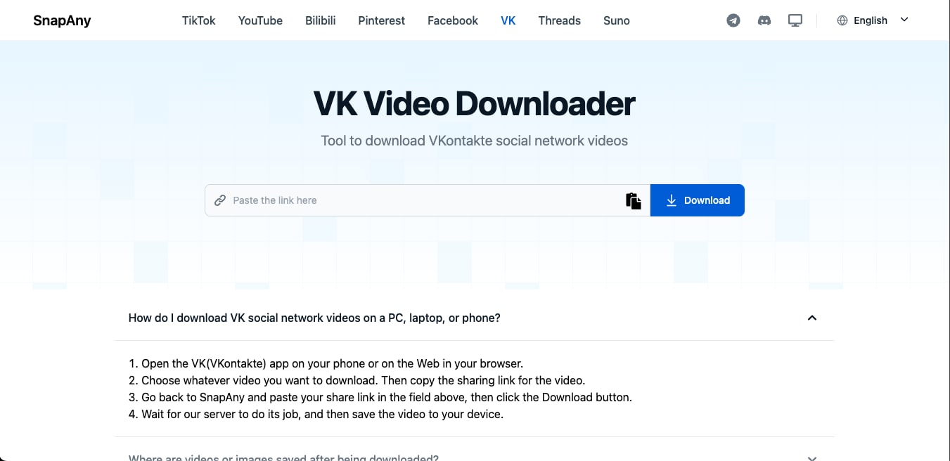 snapany vk video downloader