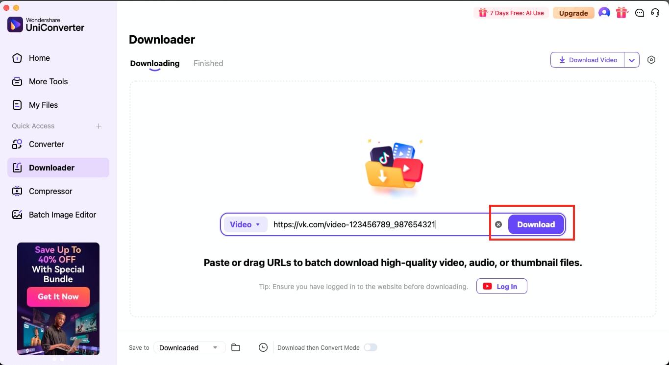 uniconverter video download