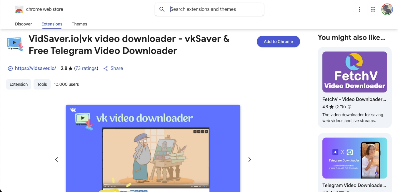 vidsaver chrome extension