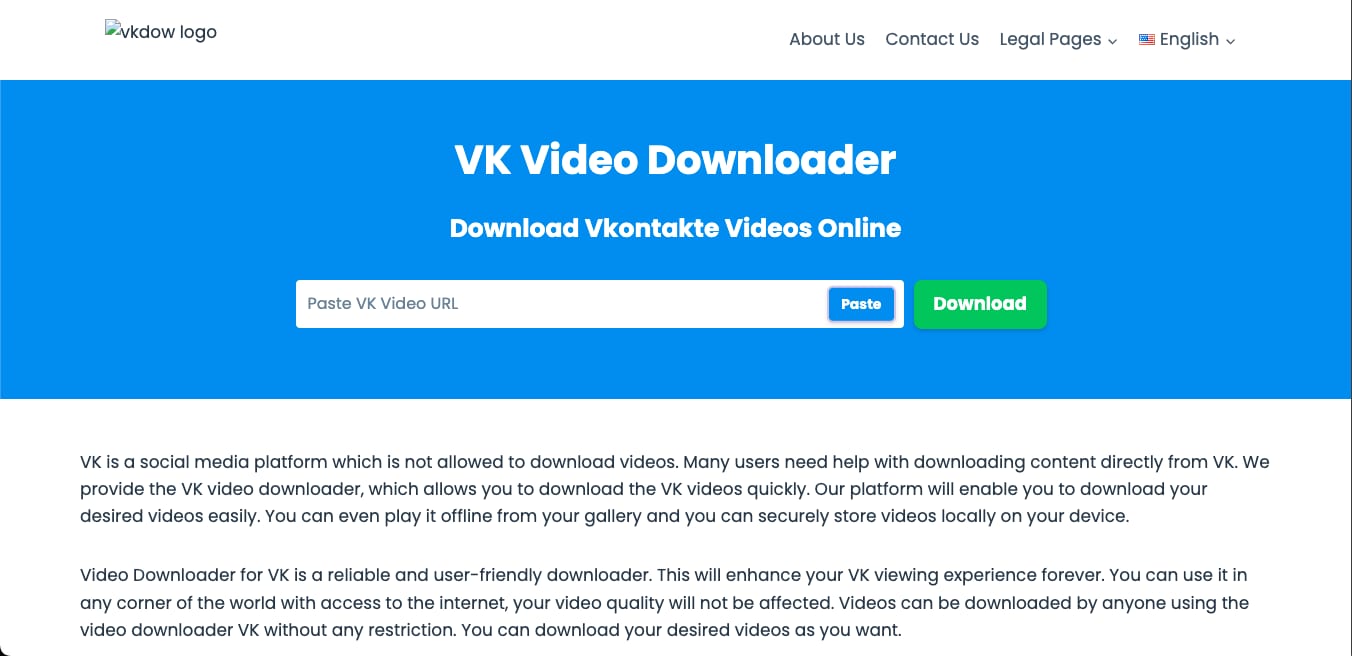 vkdow video downloader