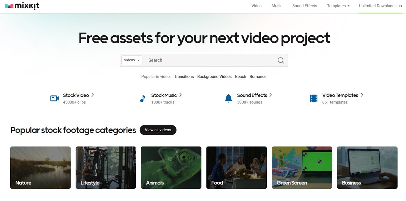 use mixkit stock video sites