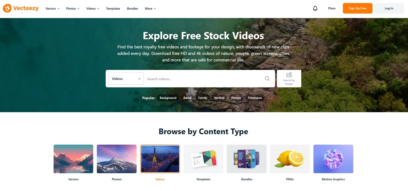access vecteezy stock footage site