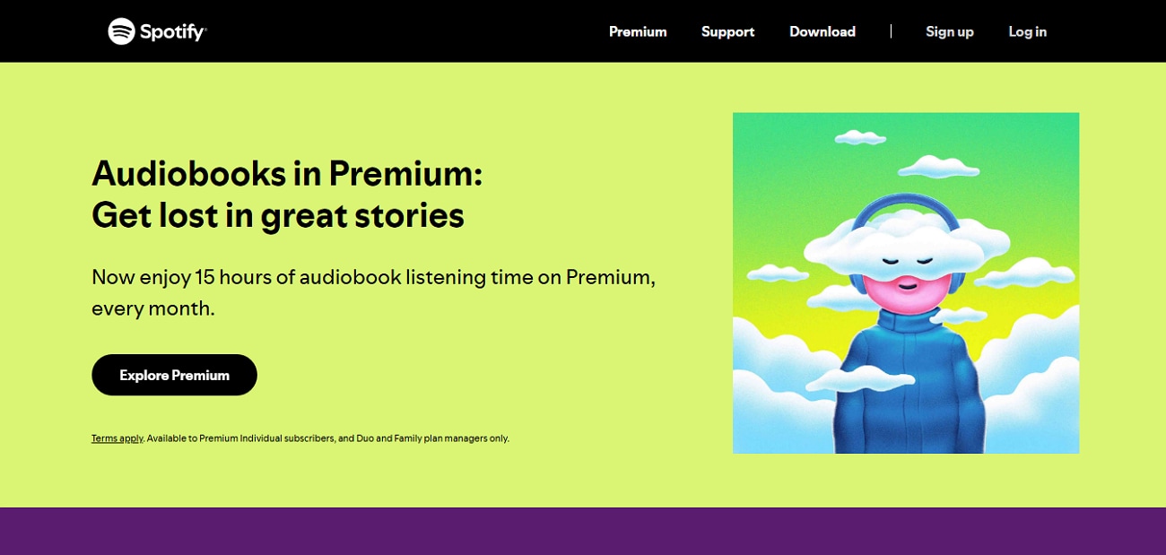 use spotify audiobook alternative to audible