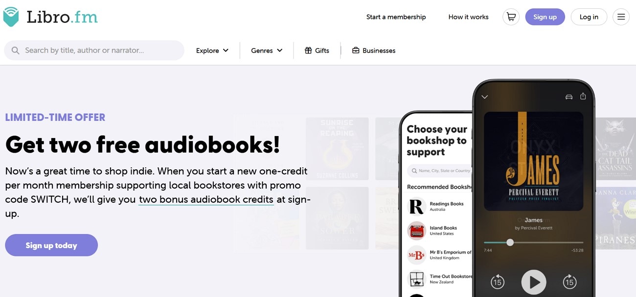 libro fm audible free alternative
