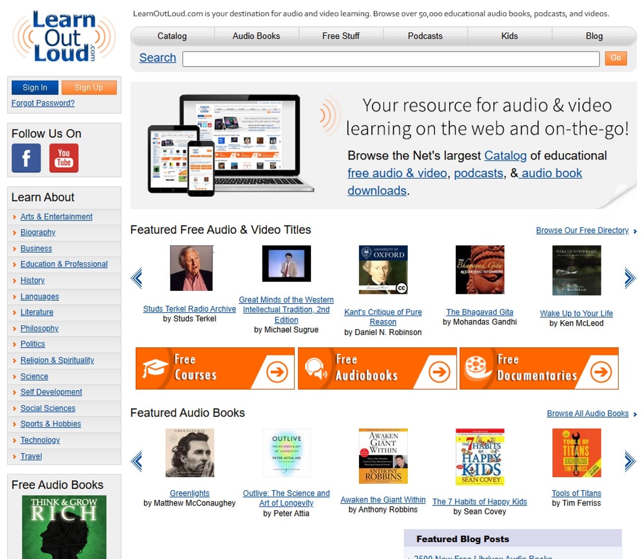 LearnOutLoud: Plattform für Bildungshörbücher als Audible Alternative