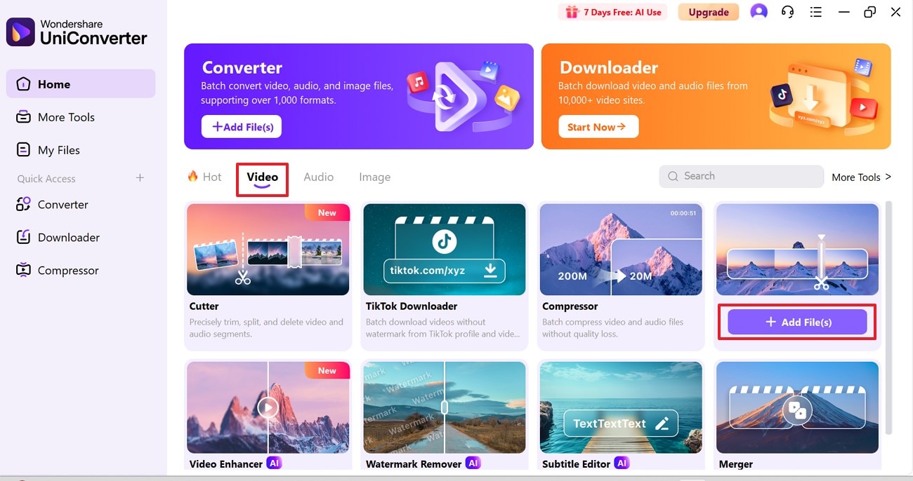 locate uniconverter video editor tool