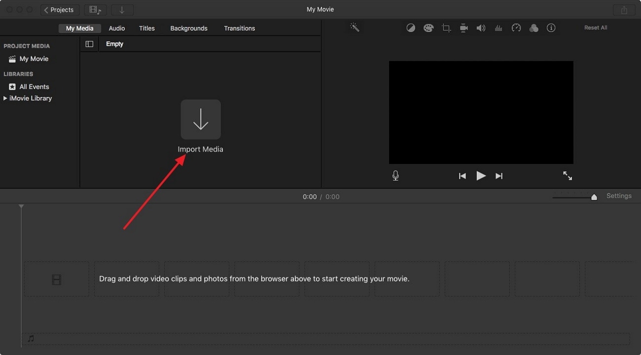 import video imovie
