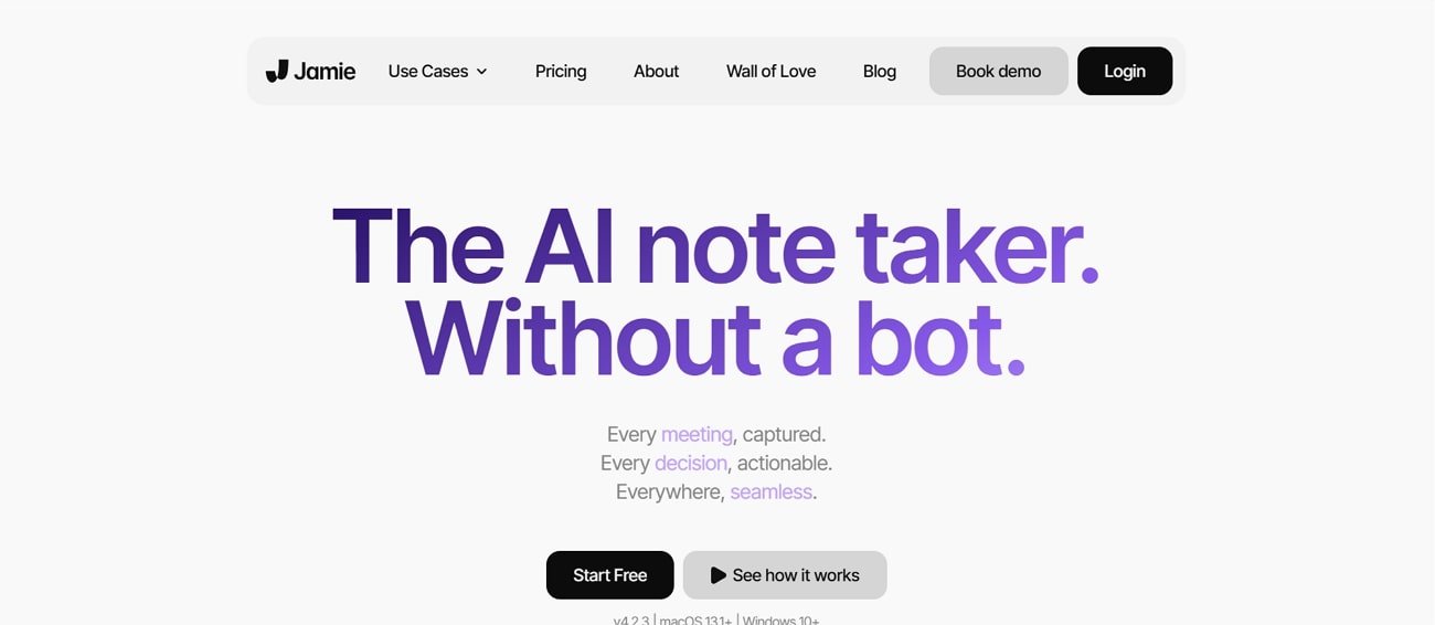 meetjamie podcast transcription software