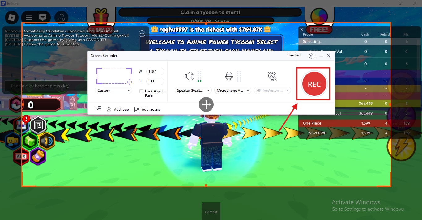 Screen recorder for Roblox gaming