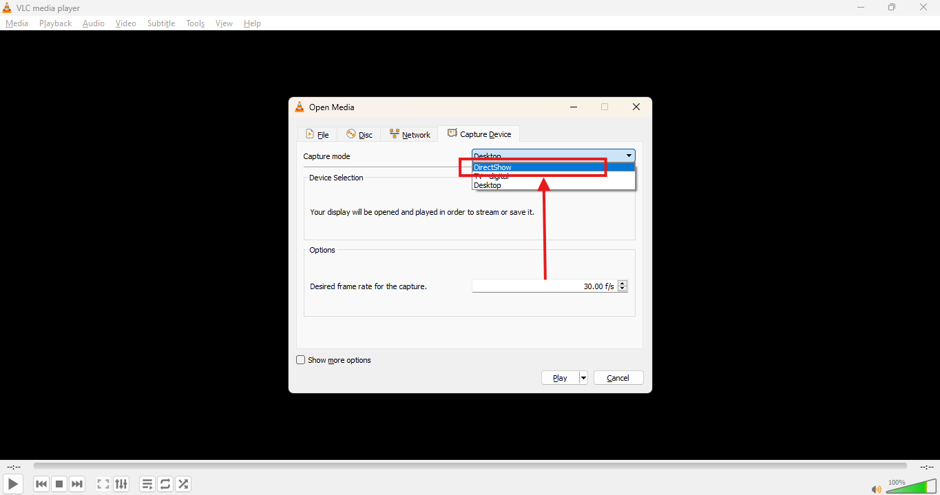 DirectShow in VLC Media Player