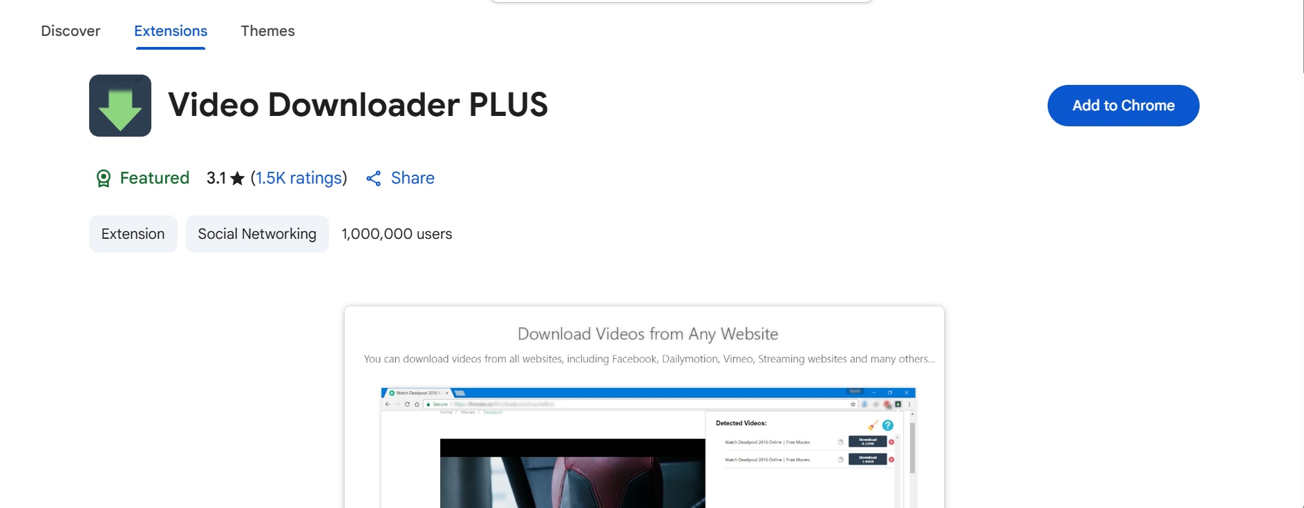 Video downloader plus