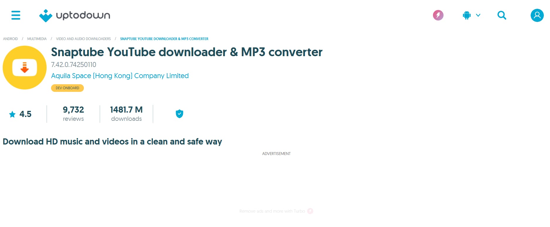 SnapTube downloader