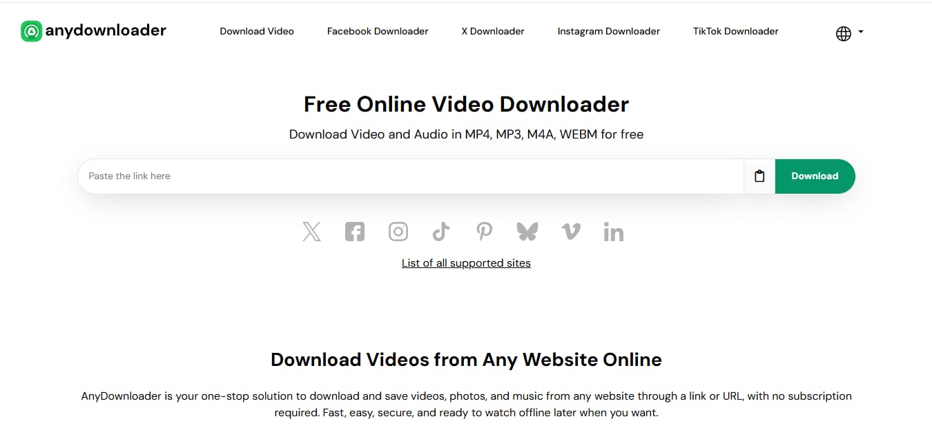 anydownloader.com interface