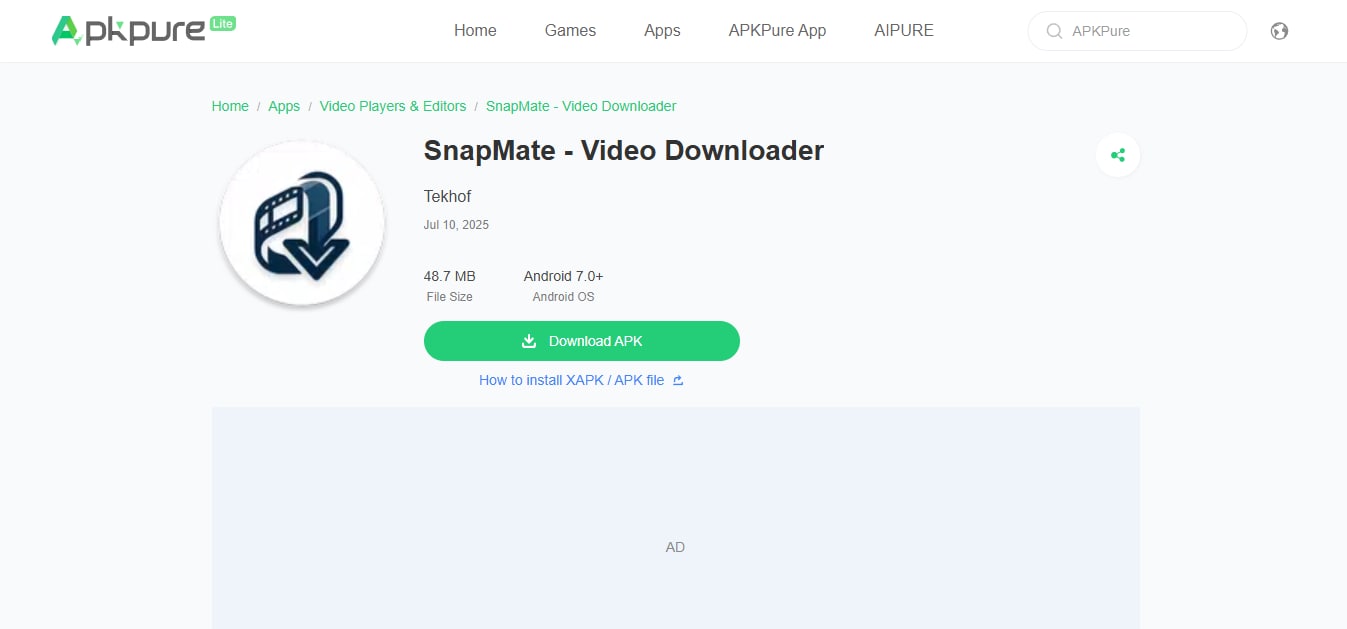 snapmate interface