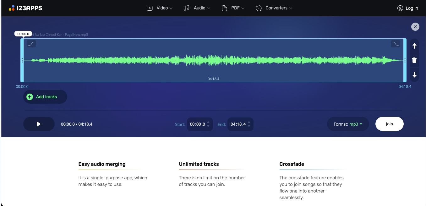 audio joiner music mashup