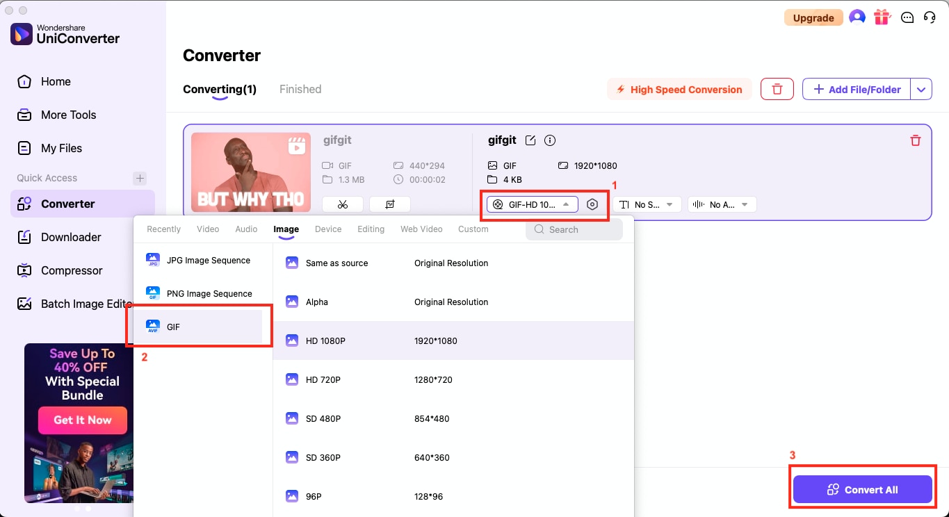 uniconverter gif to mp4