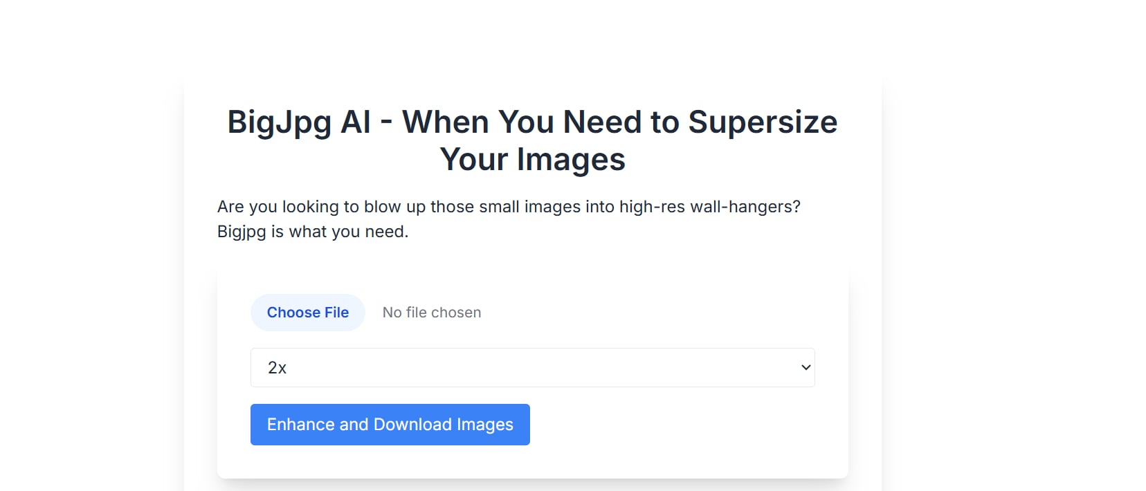 Open BigJPG AI