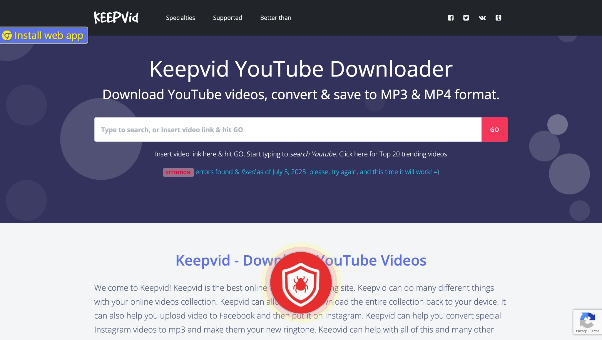 keepvid interface
