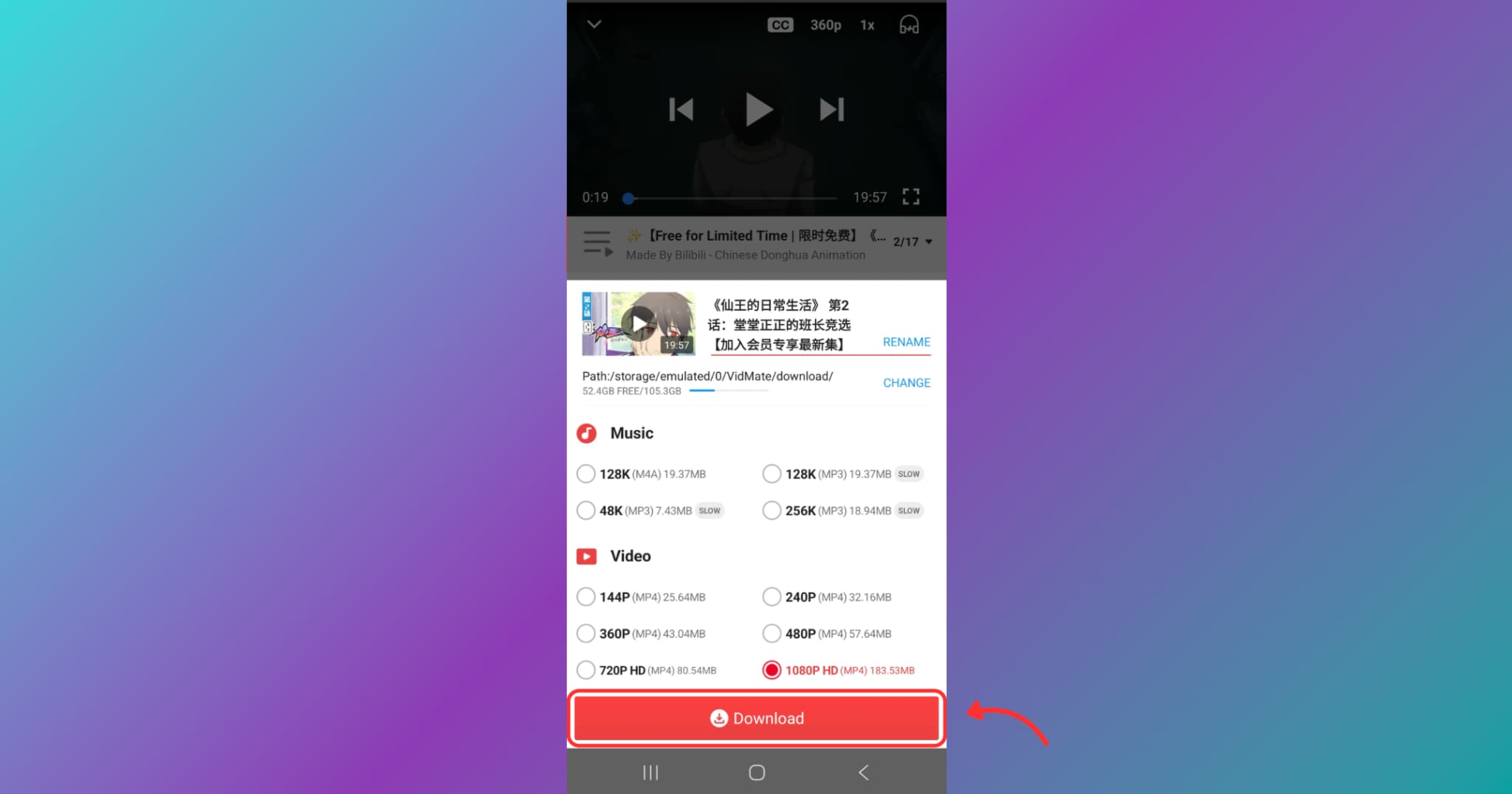download your video