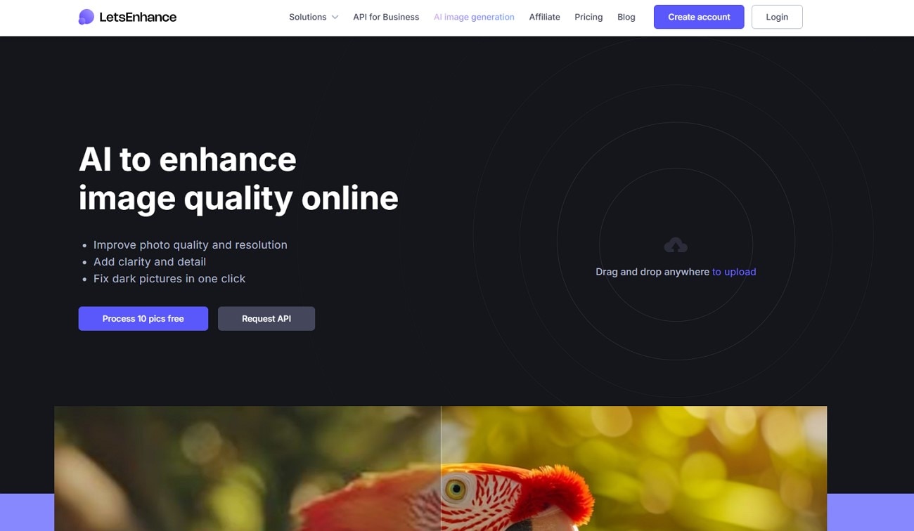 Let’s Enhance: Unscharfe Bilder scharf machen online