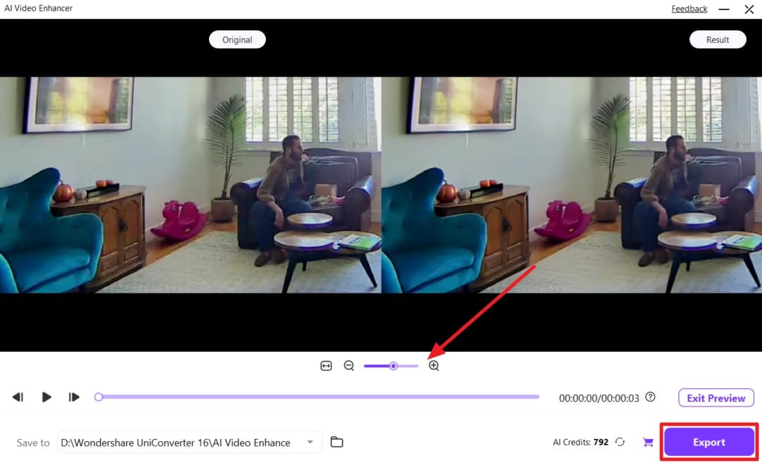 export free ai video quality enhancer