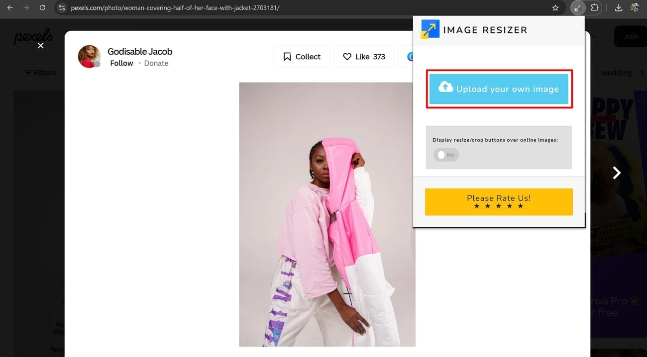 access chrome extension resizer