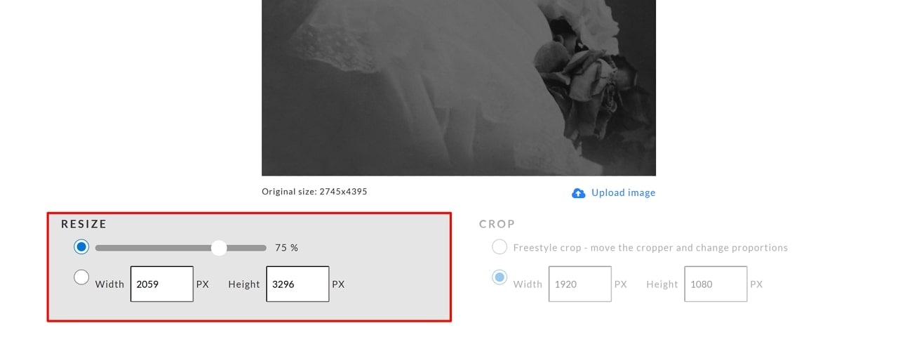 define dimensions image chrome extension
