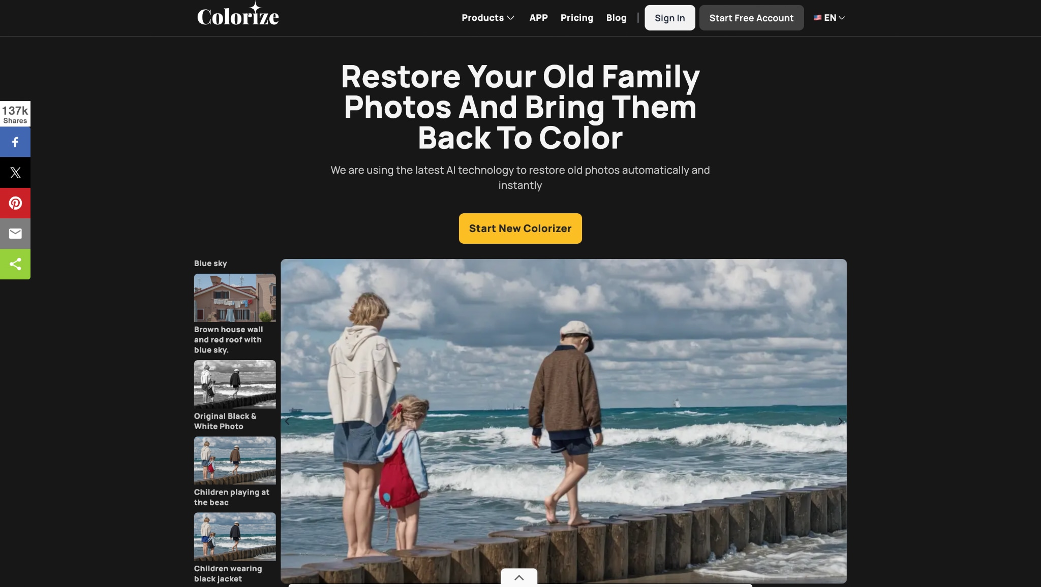 imagecolorizer homepage