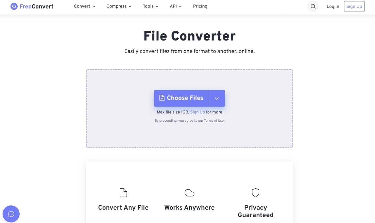 use freeconvert conversion tool