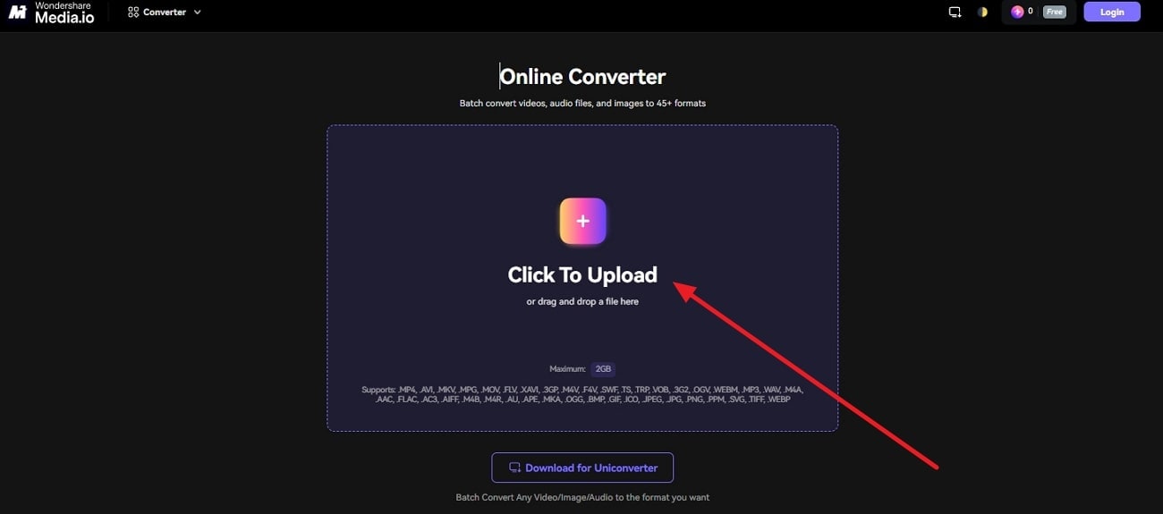 drag and drop webp image