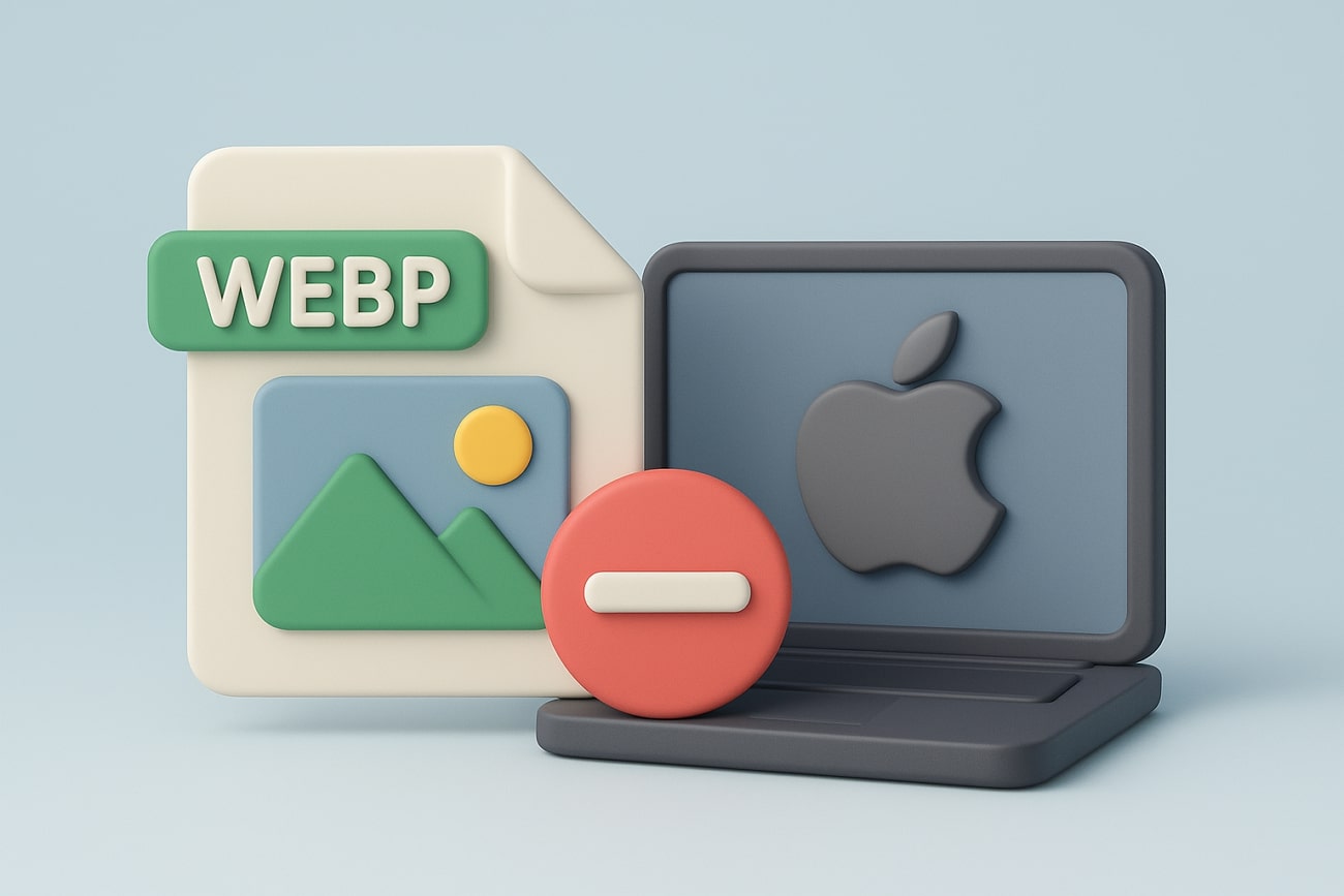webp incompatible with iphone