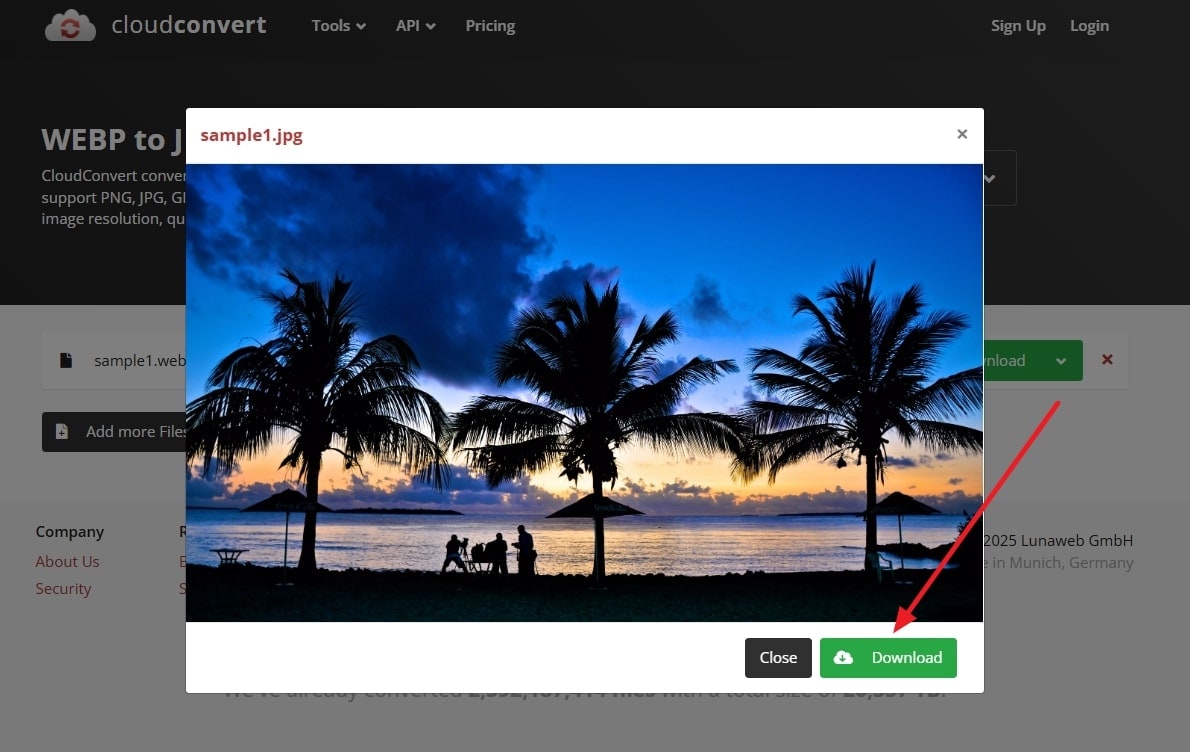 review image and download