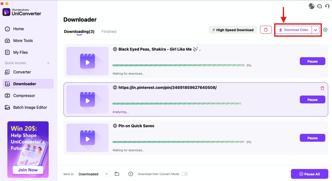 uniconverter download videos