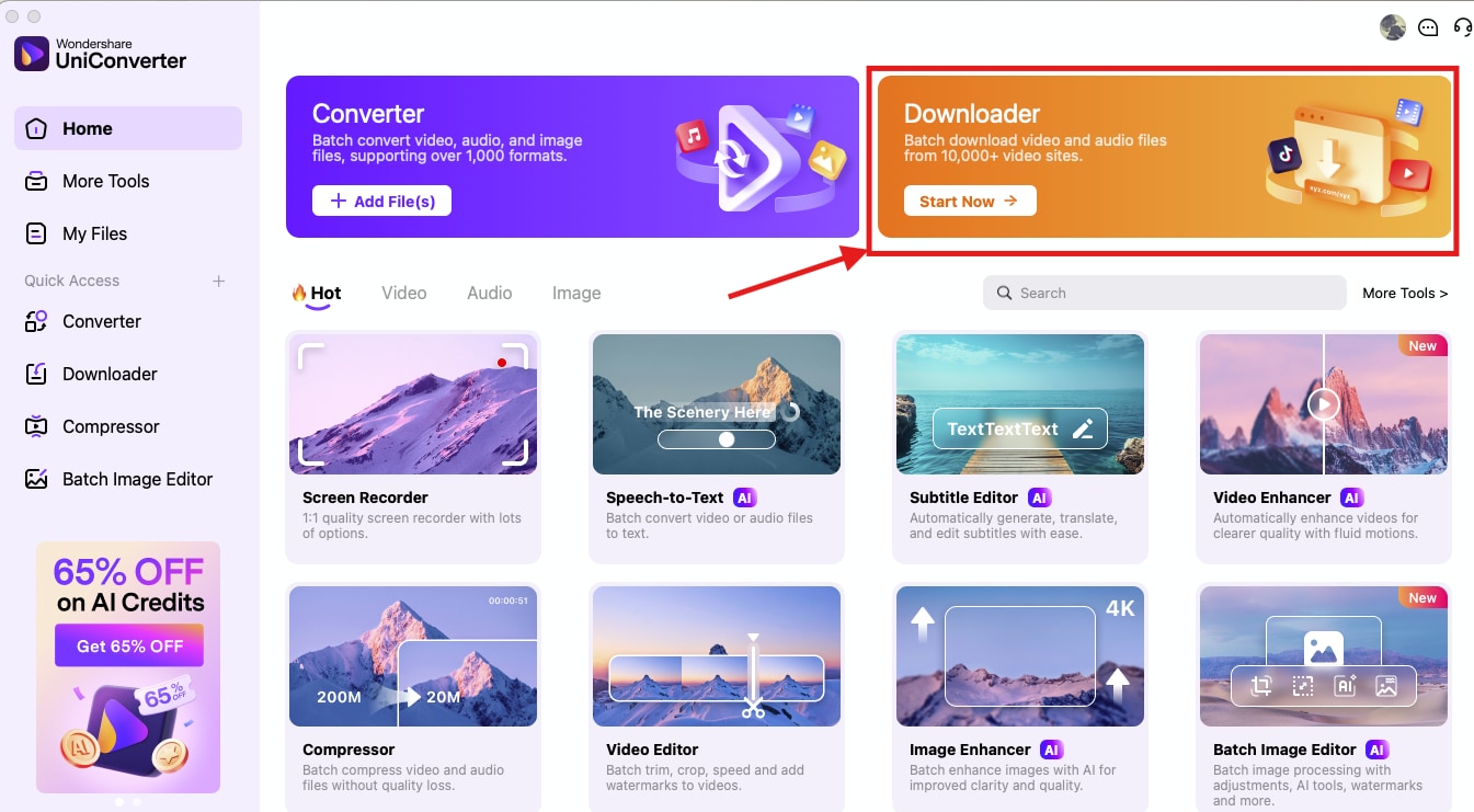 uniconverter click downloader