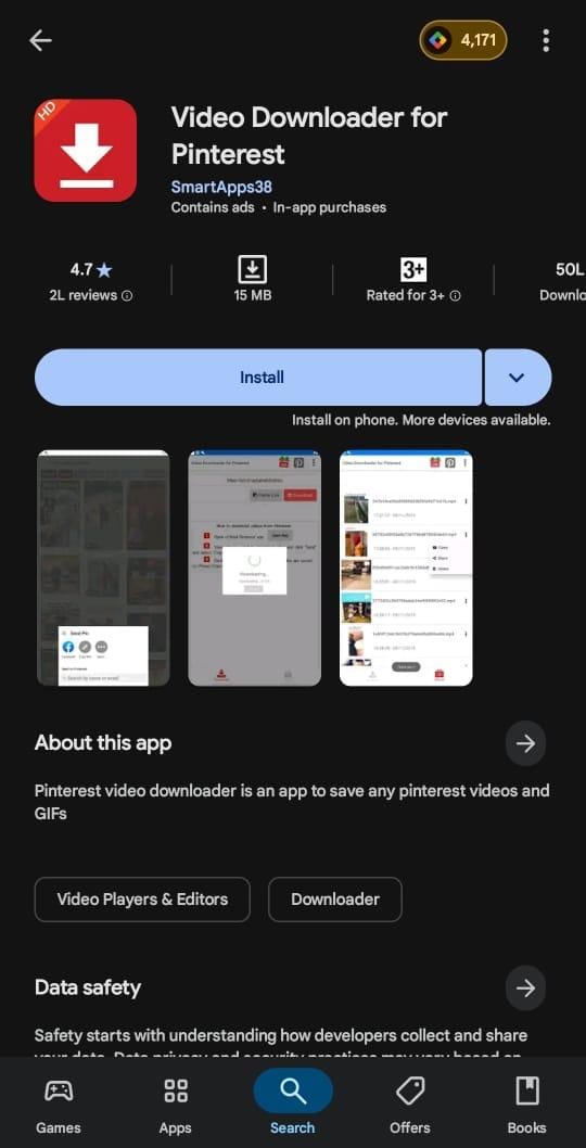 video downloader for pinterest homepage