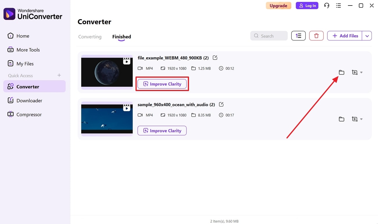 check the final converted video