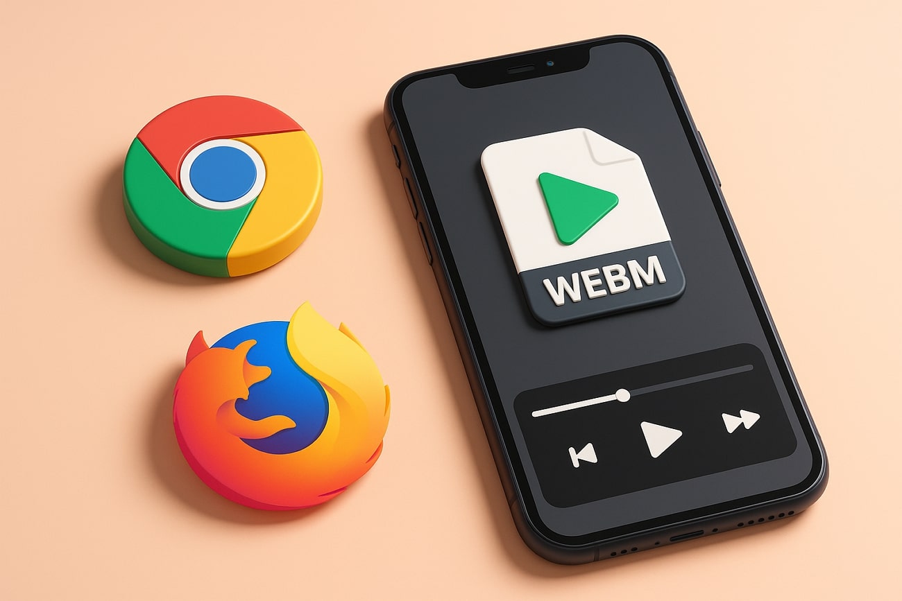use other browsers to view webm video