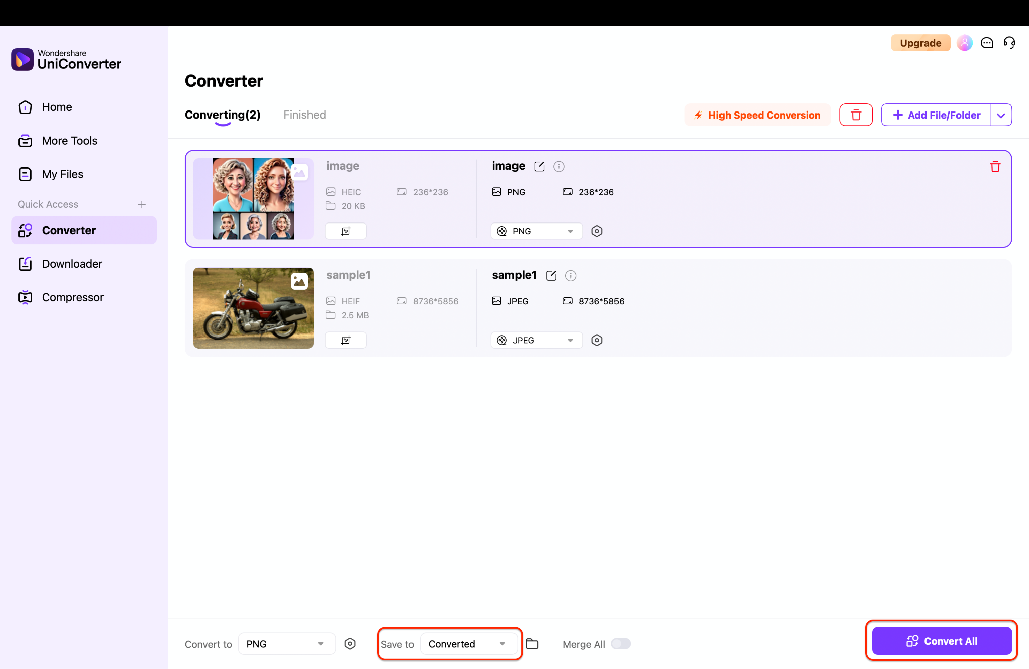 export and save your file