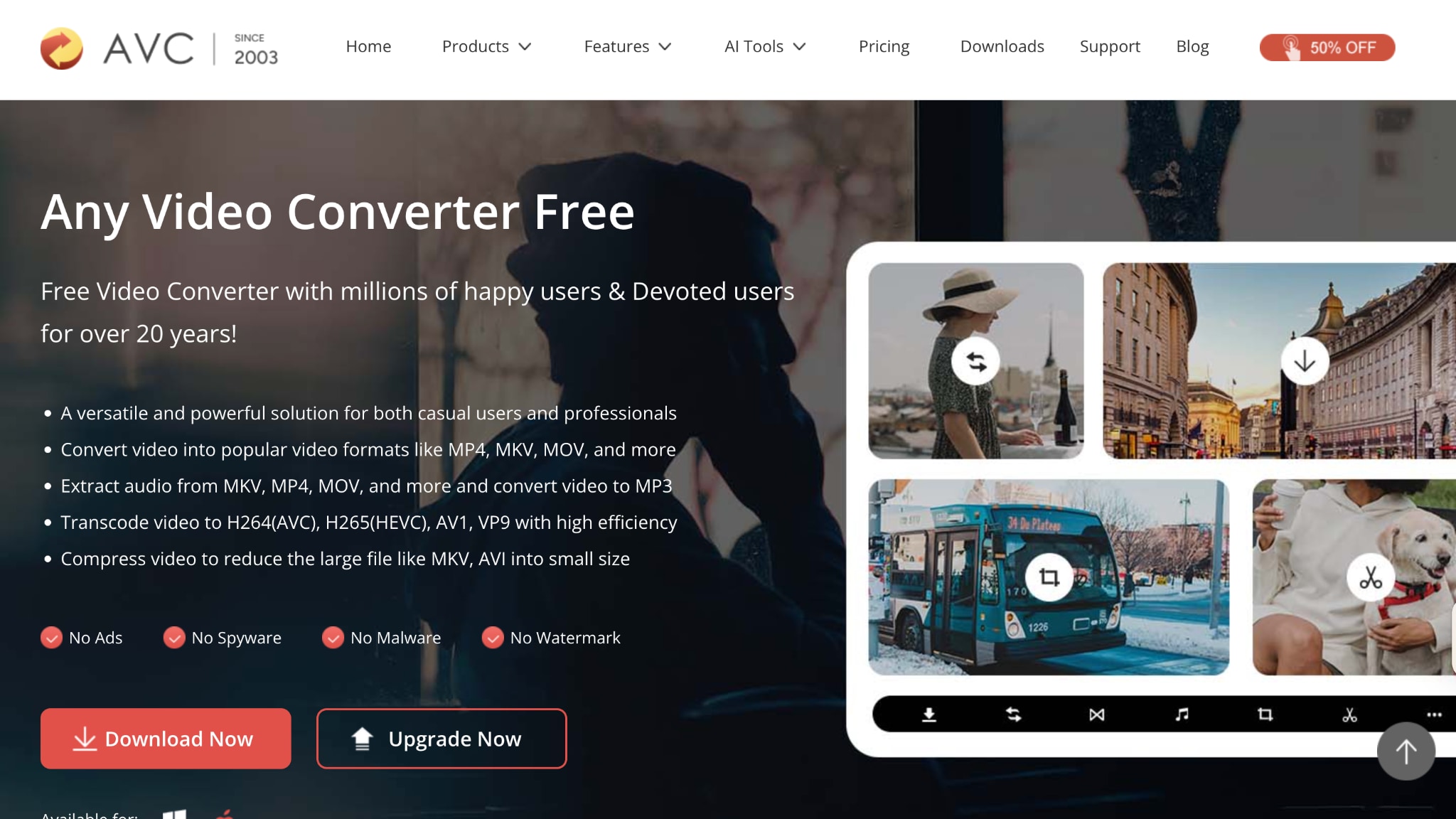 any video converter homepage