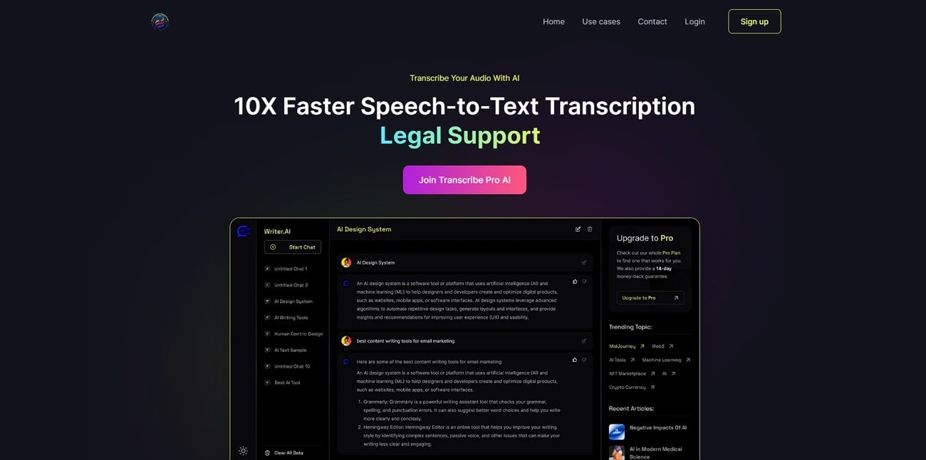 transcribepro interview transcription tool