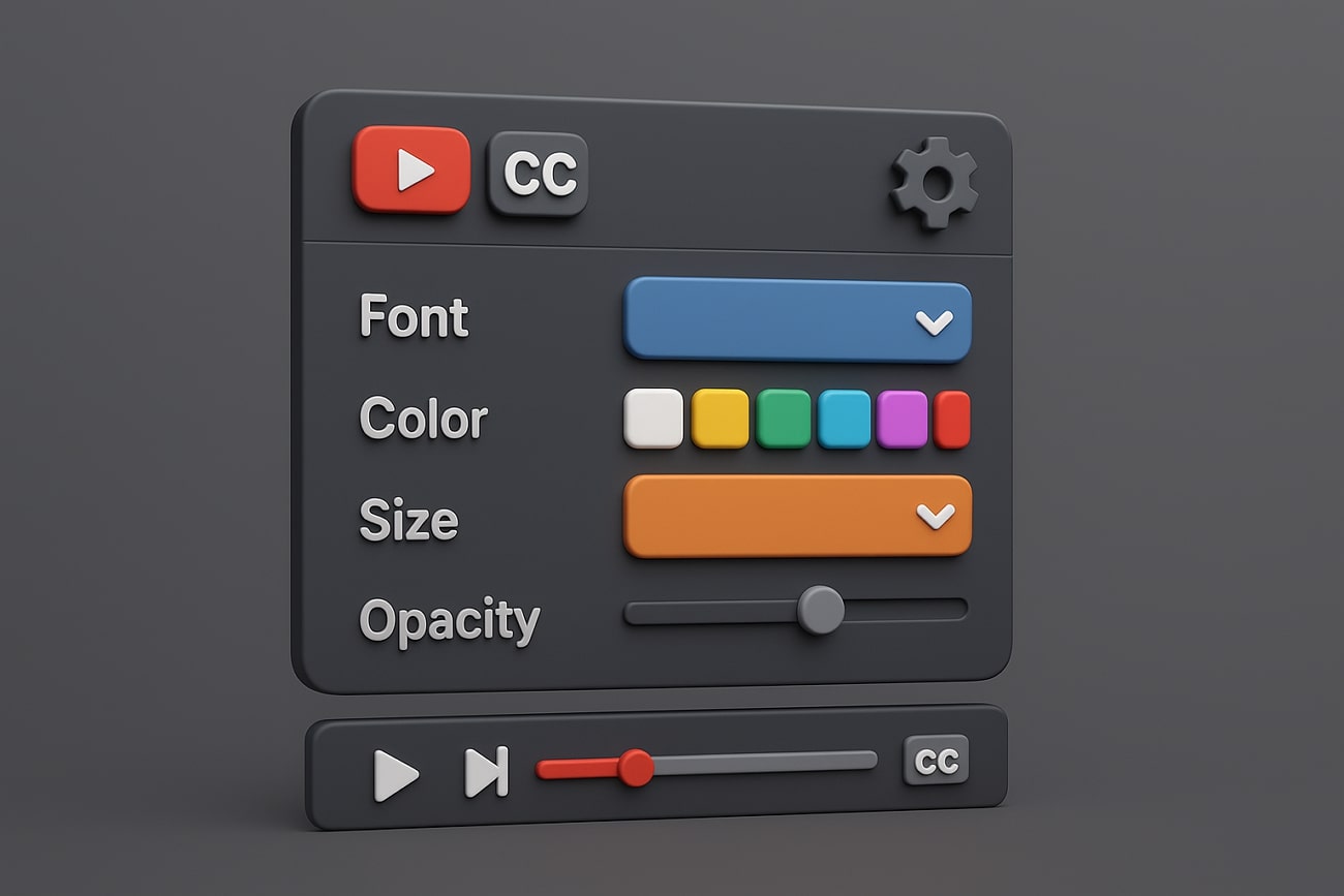 pc youtube subtitle options