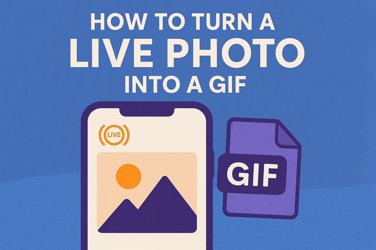 methods to convert live photo to gif