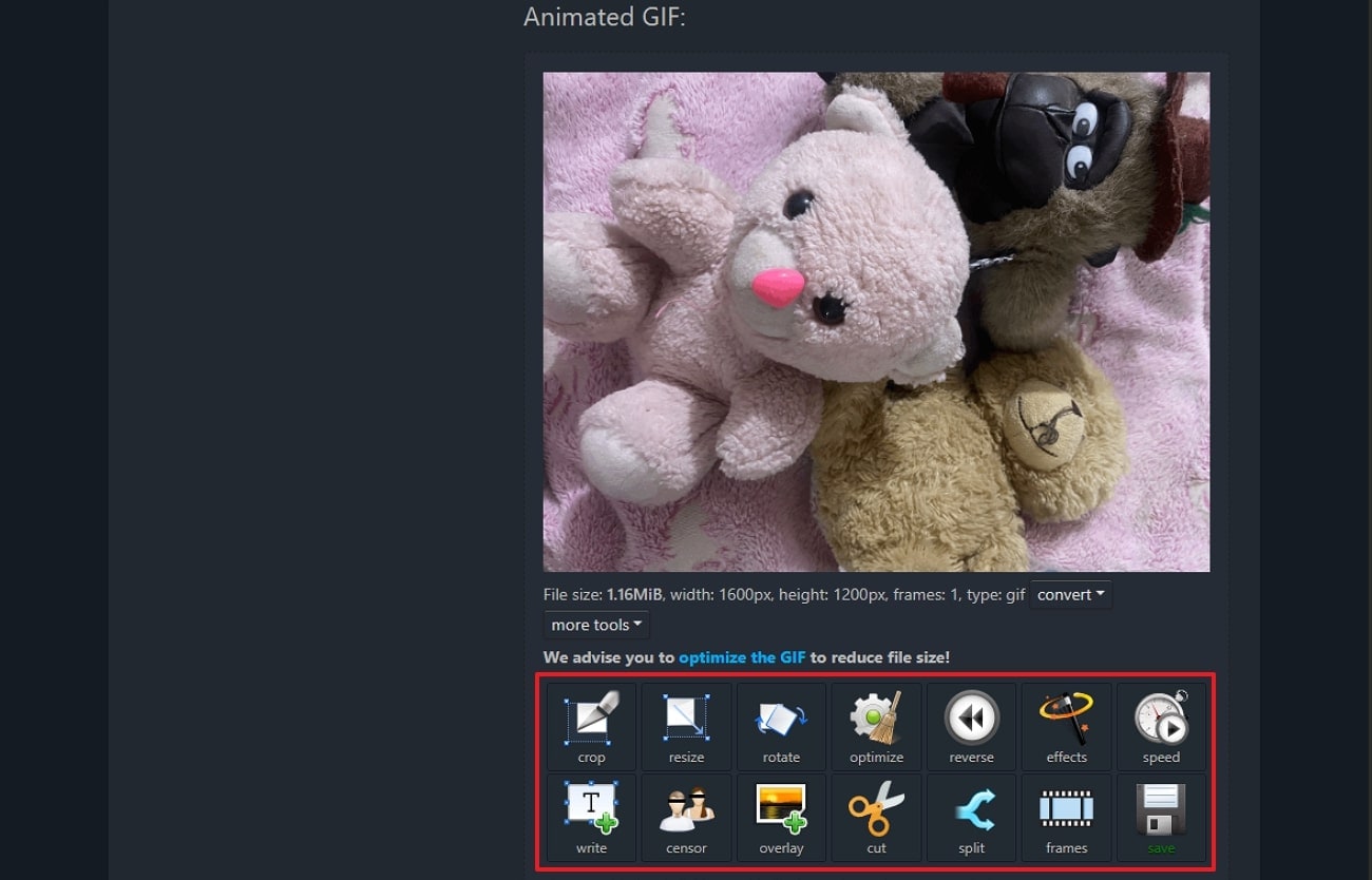 edit and save gif