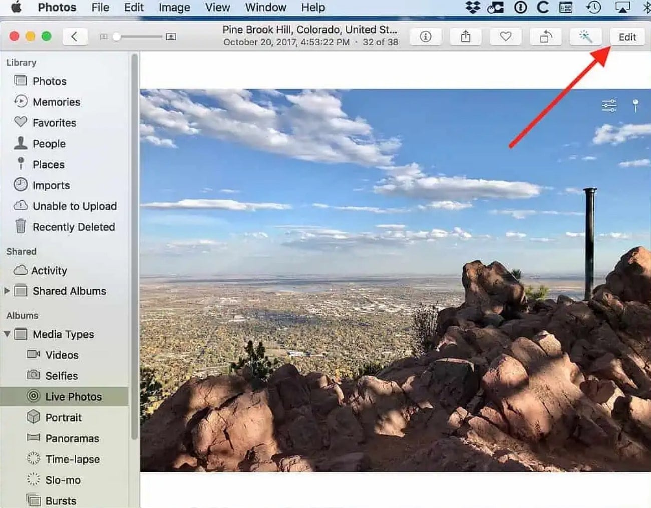 click on edit button