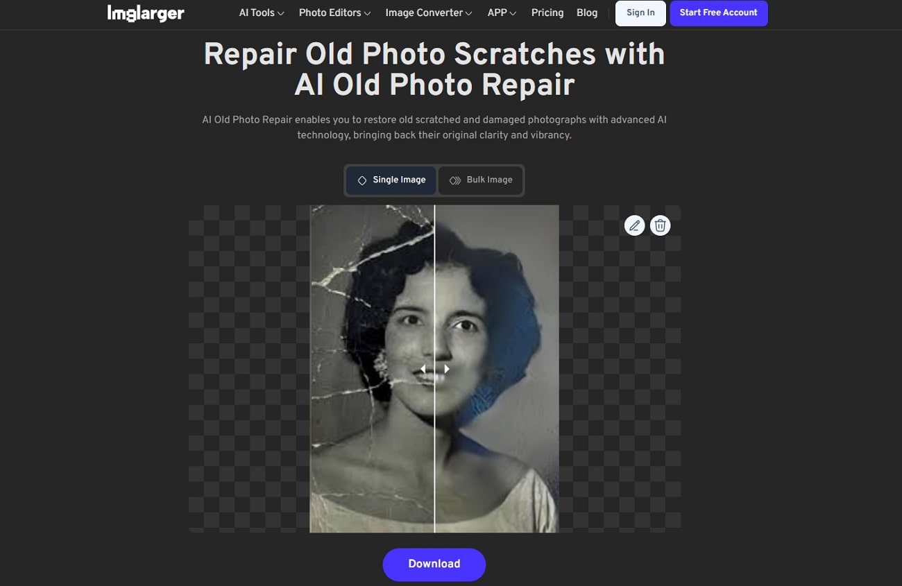 ai photo restoration tool