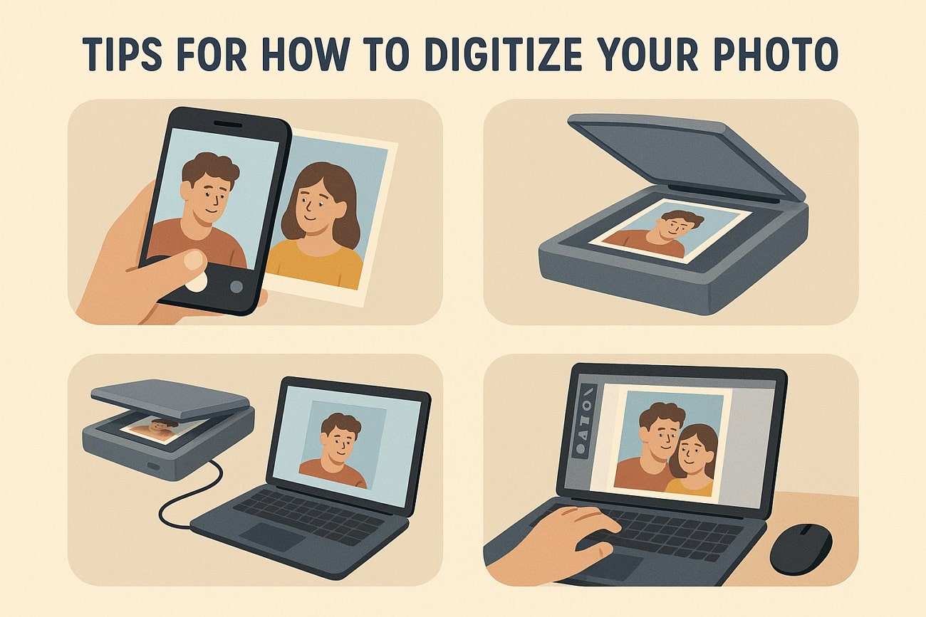 tips to digitize photos