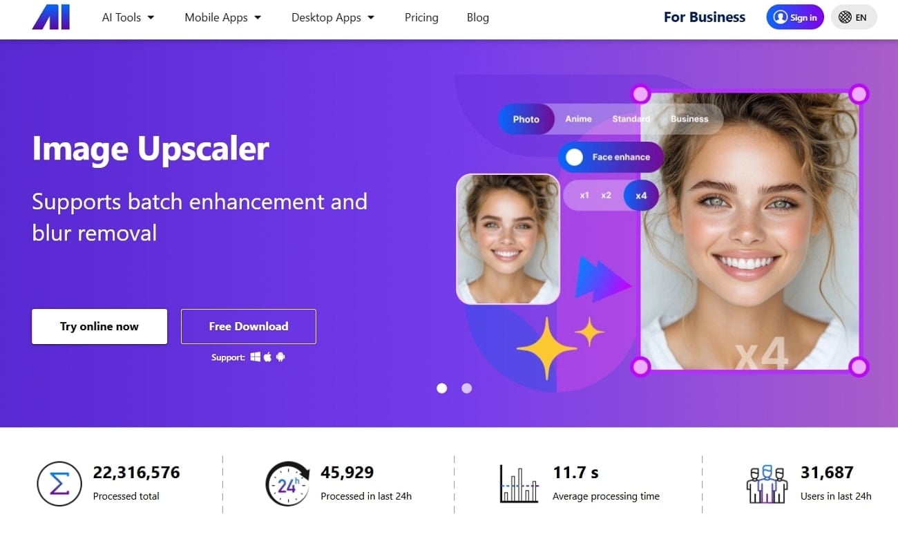 ainero image upscaler tool